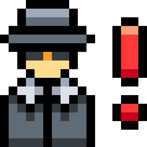ハッカー Pixel Linear color icon
