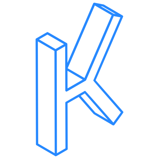 Letter k Generic color outline icon