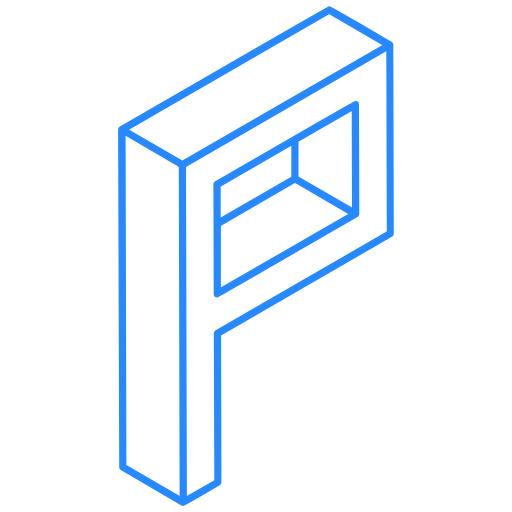 letra p Generic color outline icono