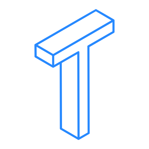 Letter t Generic color outline icon