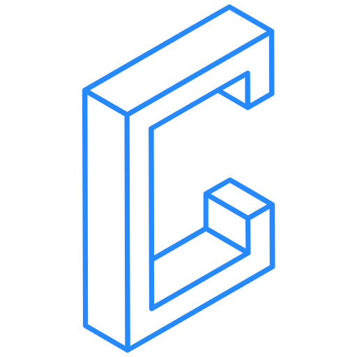 lettera c Generic color outline icona