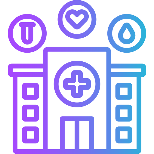ziekenhuisfaciliteit Generic gradient outline icoon