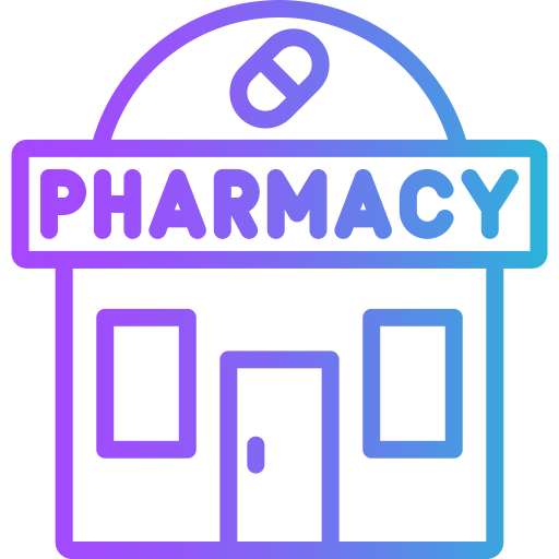 farmacia Generic gradient outline icona