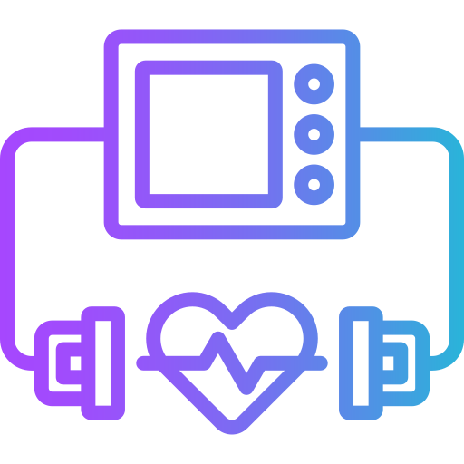 defibrillator Generic gradient outline icoon