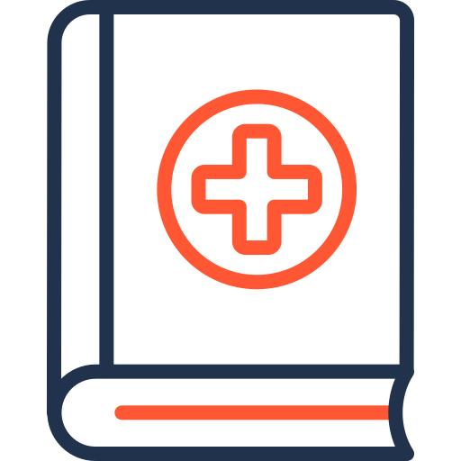 książka medyczna Generic color outline ikona