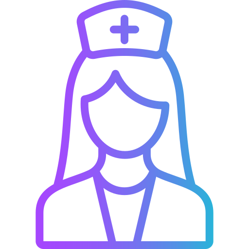 verpleegkundige Generic gradient outline icoon