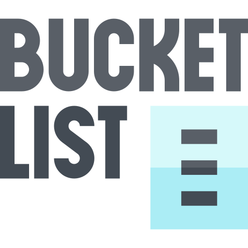 Bucket list Basic Straight Flat icon