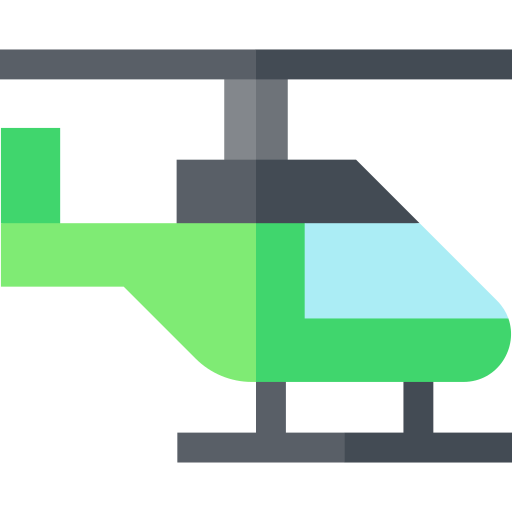 ヘリコプターに乗る Basic Straight Flat icon