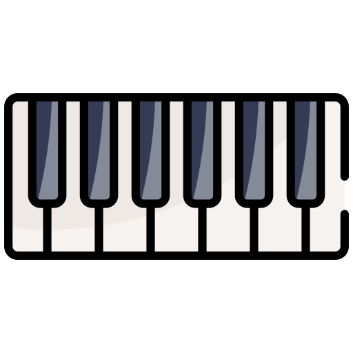 piano Generic color lineal-color icono