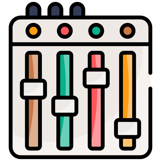 mesa de mezclas Generic color lineal-color icono