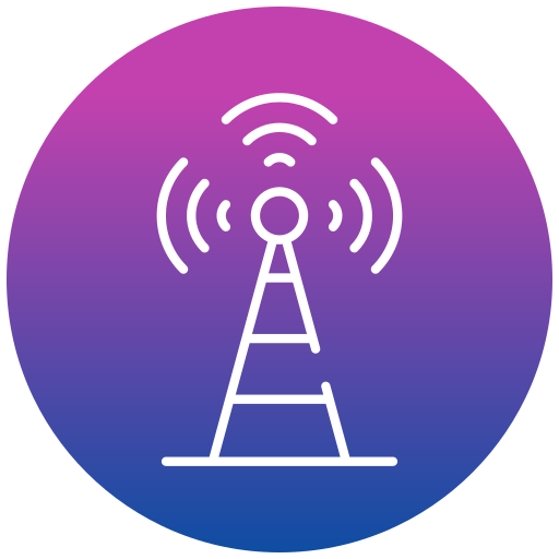 wieża radiowa Generic gradient fill ikona