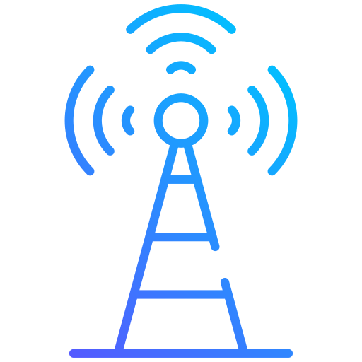 wieża radiowa Generic gradient outline ikona