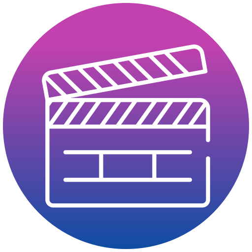 Film clapperboard Generic gradient fill icon