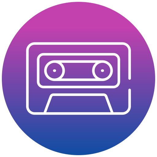 Cassette tape Generic gradient fill icon