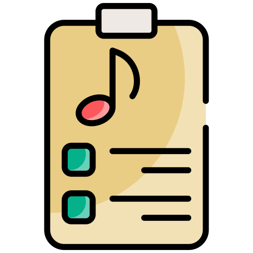 Music sheet Generic color lineal-color icon