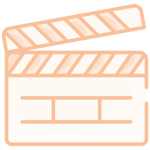 Film clapperboard Generic color lineal-color icon