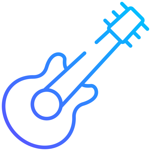 gitara akustyczna Generic gradient outline ikona