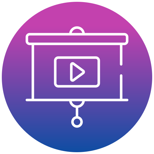 video proyector Generic gradient fill icono
