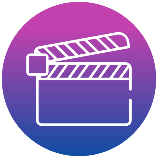 pizarra de cine Generic gradient fill icono