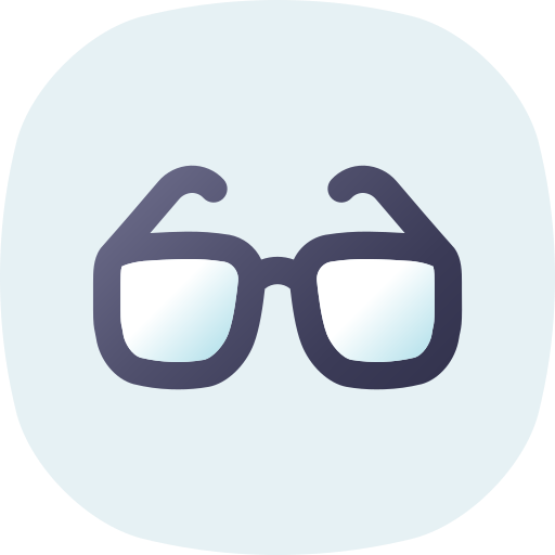 lunettes Generic gradient fill Icône