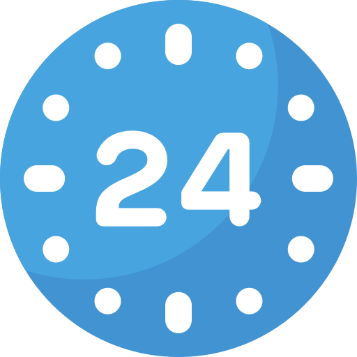 24 stunden Generic color fill icon
