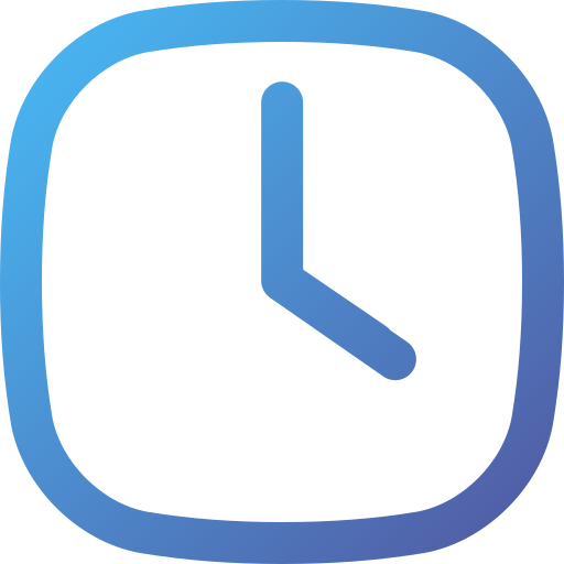 orologio Generic gradient outline icona