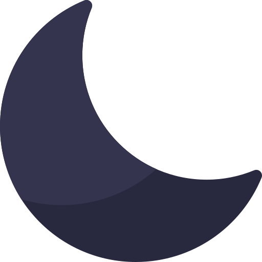 Night time Generic color fill icon