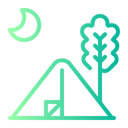 キャンプ Generic gradient outline icon