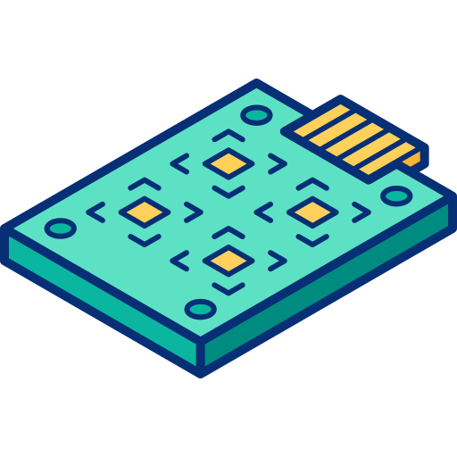 pakettestplatine Isometric Lineal Color icon