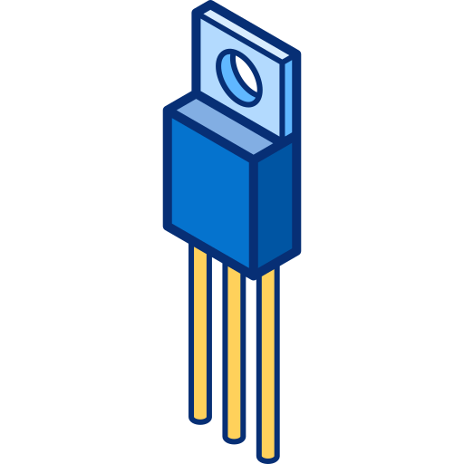 Mosfet Isometric Lineal Color icon