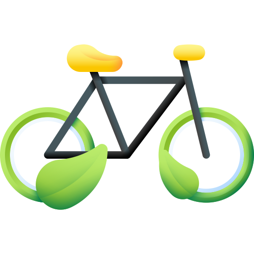 bicicletta 3D Color icona