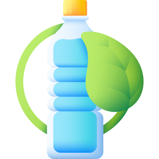 une bouteille d'eau 3D Color Icône