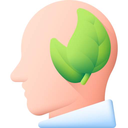 Green thinking 3D Color icon