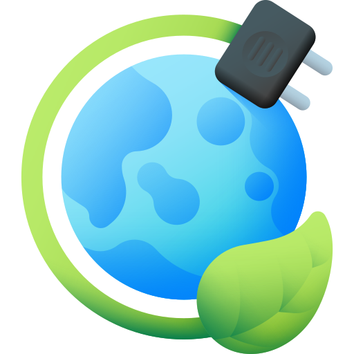 지속 가능한 여행 3D Color icon