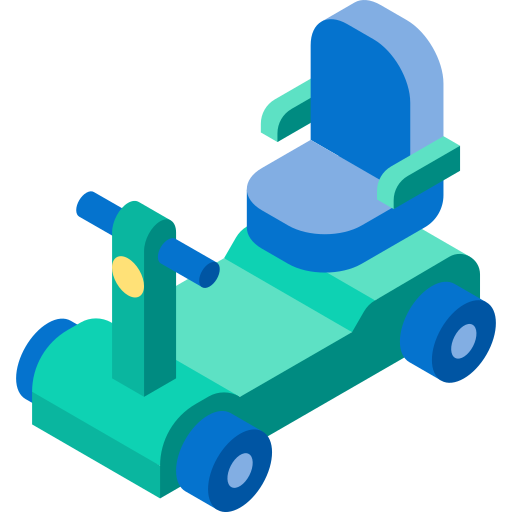 Mobility scooter Isometric Flat icon