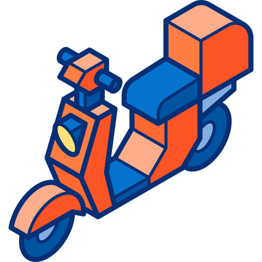mini-mobilität Isometric Lineal Color icon