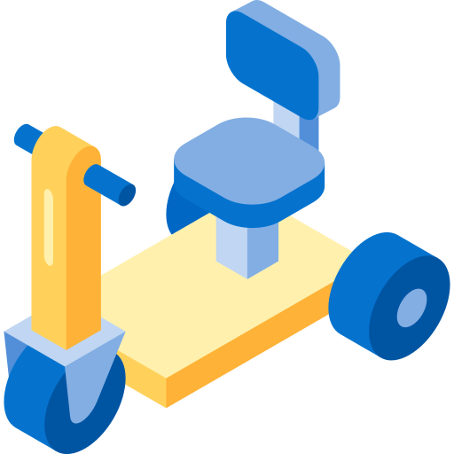 Portable scooter Isometric Flat icon