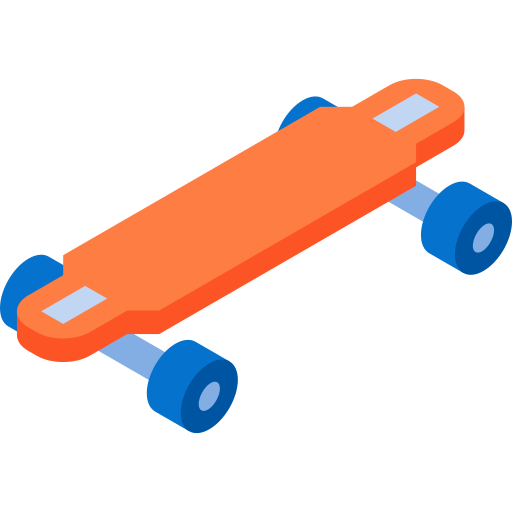 longboard Isometric Flat icoon