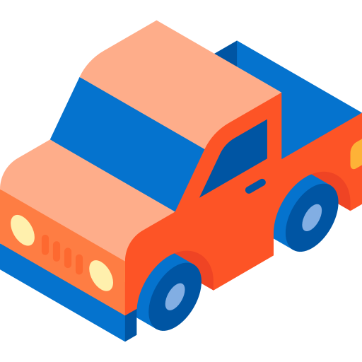 Mini truck Isometric Flat icon