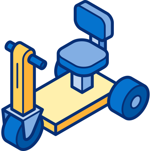 tragbarer roller Isometric Lineal Color icon