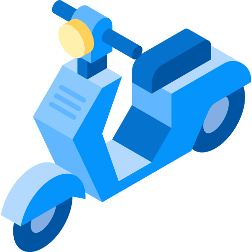 rower elektryczny Isometric Flat ikona