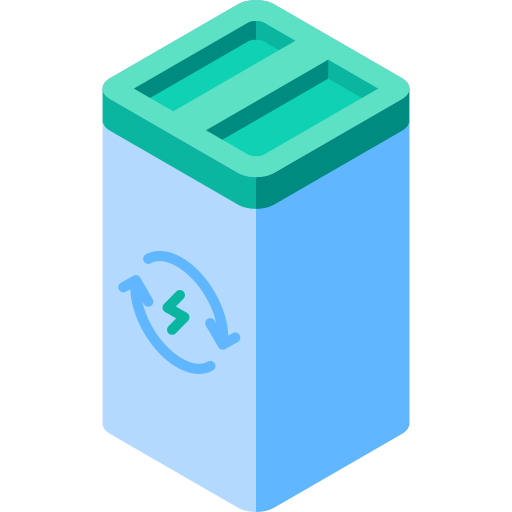 Swappable battery Isometric Flat icon