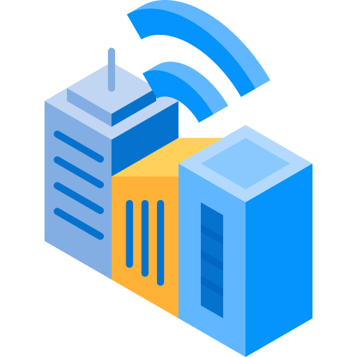 Smart city Isometric Flat icon