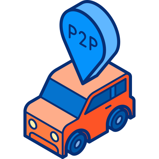 peer-to-peer Isometric Lineal Color icon