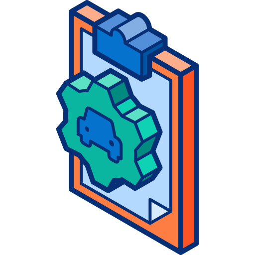 flottenmanagement Isometric Lineal Color icon
