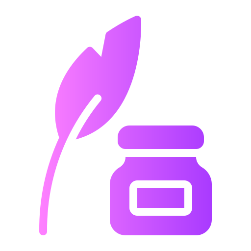 Feather pen Generic gradient fill icon