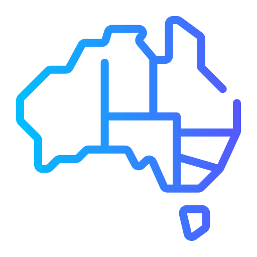 australia Generic gradient outline icona