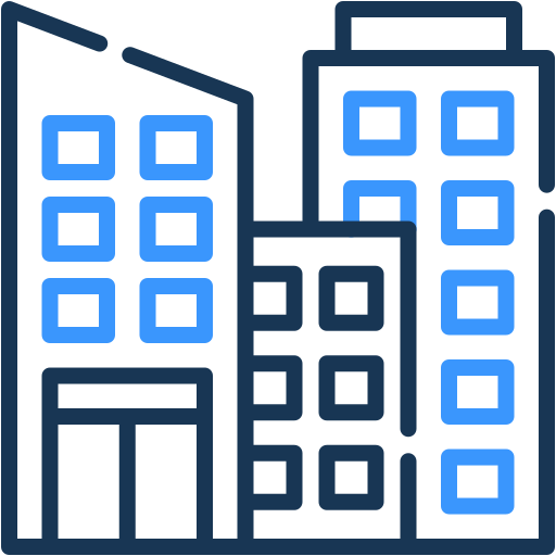 Buildings Generic color outline icon