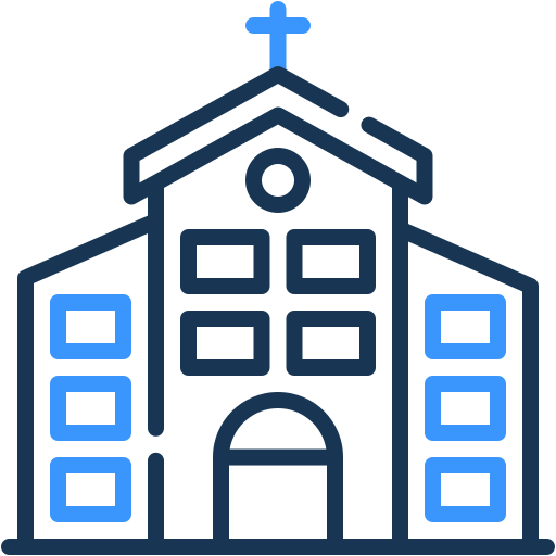 Church Generic color outline icon