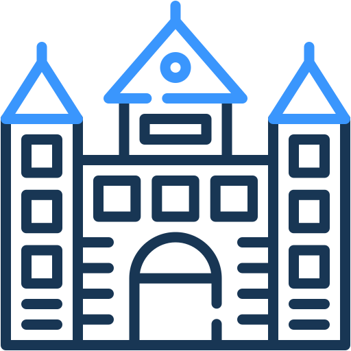 castillo Generic color outline icono